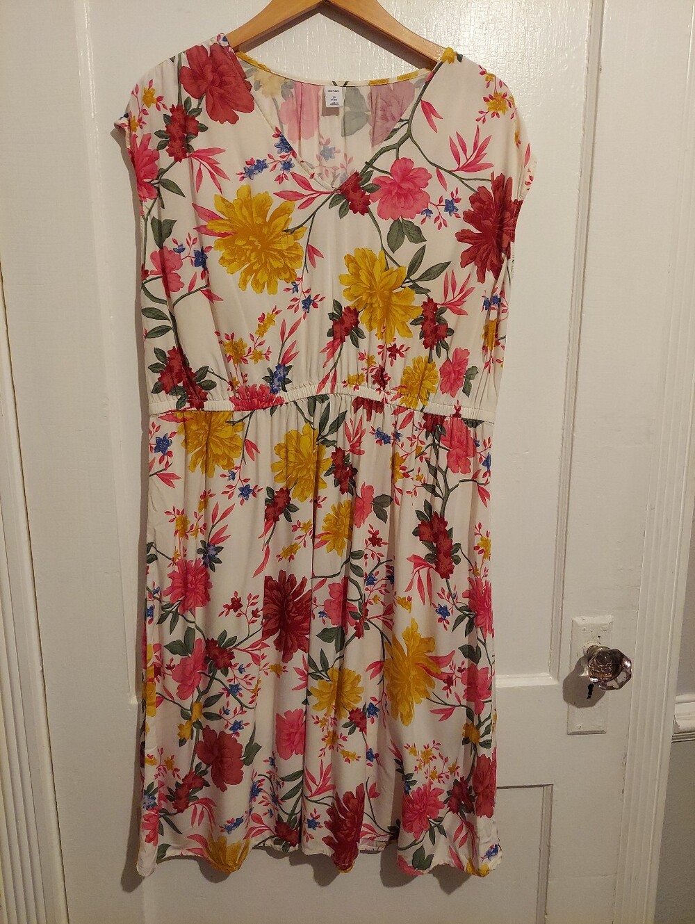 Old Navy Dress Womens Plus 1X Floral Feminine Fairy Day Casual Summer